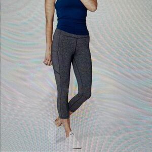 Lululemon Speed Up Crop (21”) Capris Heathered Black